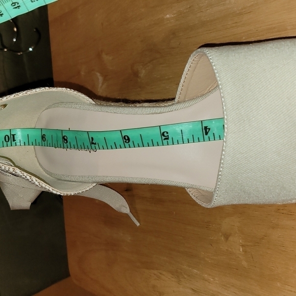 catherine Malandrino Ankle Wrap Spadrile Wedge Sandals - Picture 12 of 14